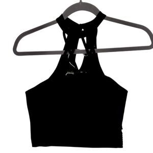 Iris mock neck criss cross crop‎ top size small